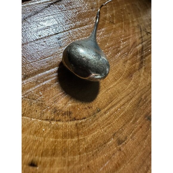 Vtg Sterling Silver Teardrop Long Dangle Drop Earrings Modernist Mid Mod Read - Picture 7 of 16